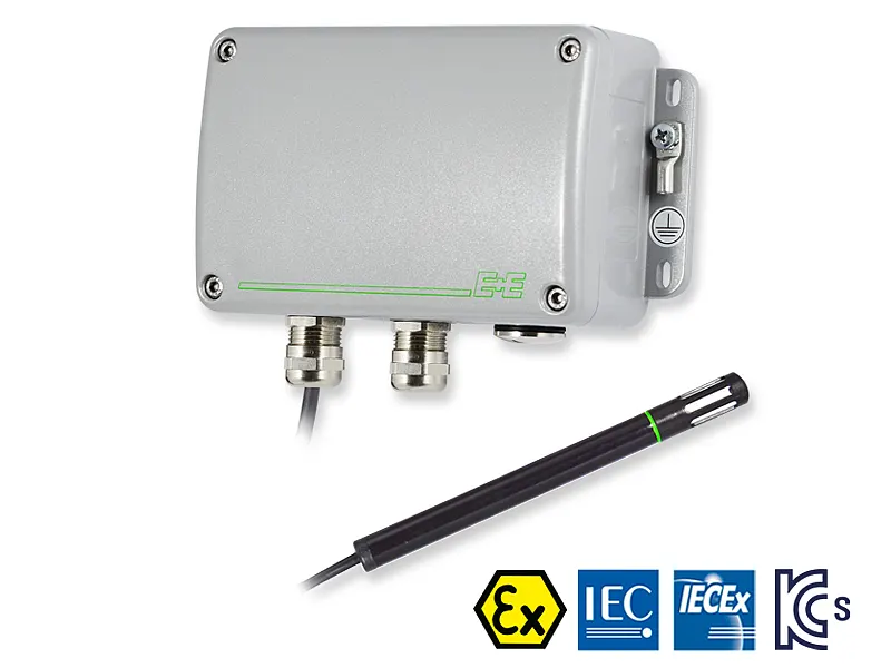 EE100Ex Intrinsically safe humidity and temperature sensor with remote probe