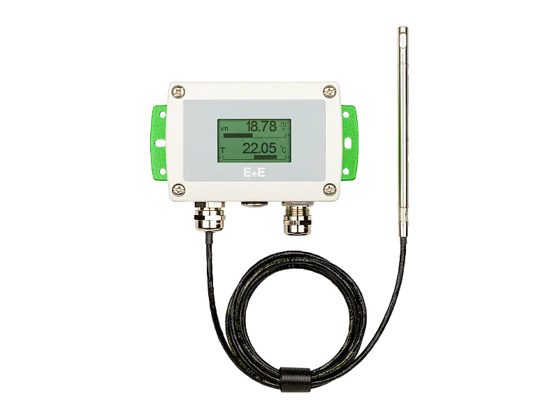 AVS701 – Highly accurate air and gas velocity sensor with remote probe T3 | E+E Elektronik