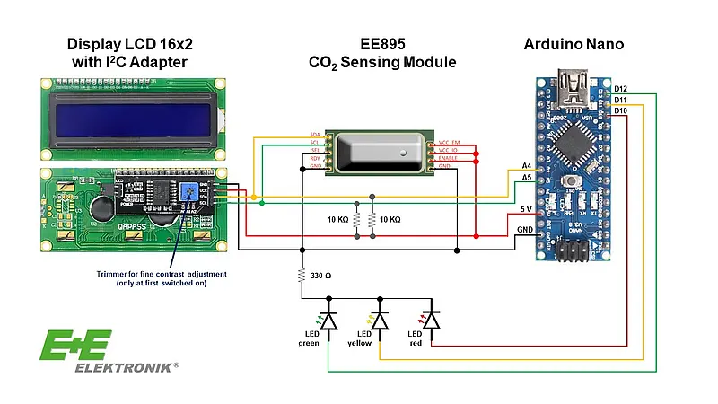 Circuit diagram DIY CO₂ guard Circuit diagram DIY CO₂ guard
