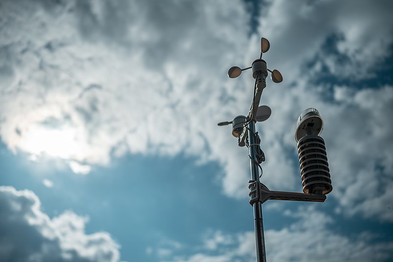 Aviation Meterology image shows measurement station for clouds