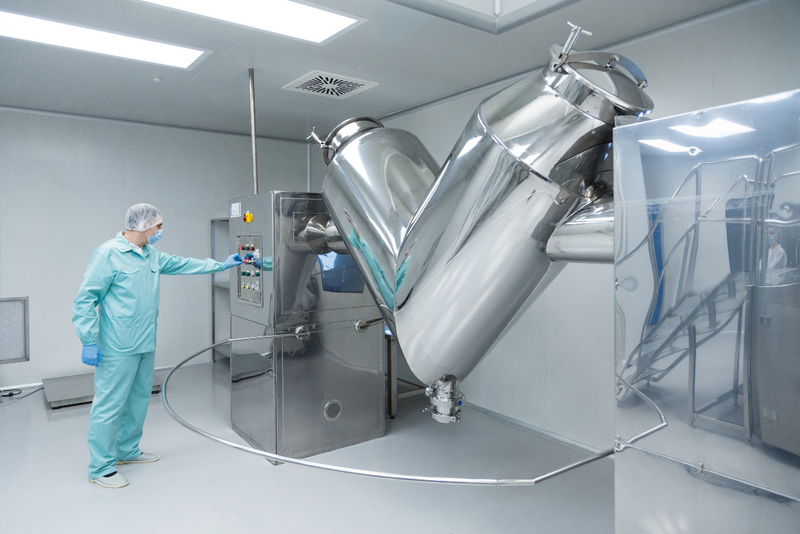 Control of a pharmaceutical drying system in a cleanroom