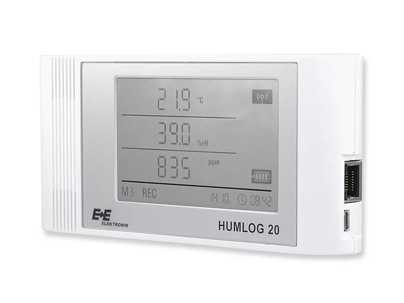 Humlog 20 data logger for CO₂, humidity and temperature Humlog 20 data logger for CO₂, humidity and temperature