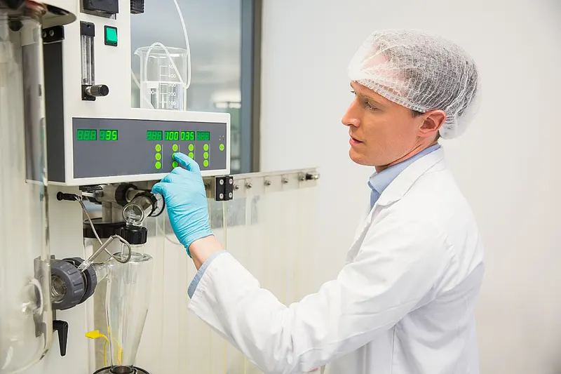 Environmental monitoring of process parameters on a pharmaceutical machine