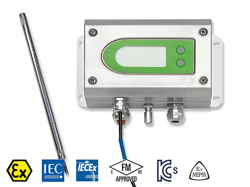 EE300Ex Intrinsically Safe Humidity / Temperature Transmitter with remote sensor probe