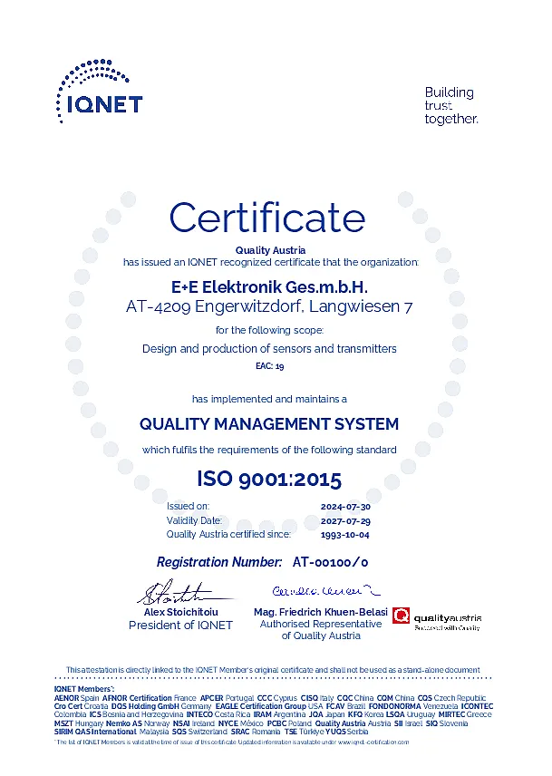 IQ NET ISO 9001