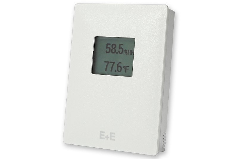 HTS201 room sensor for relative humidity and temperature with display - US format