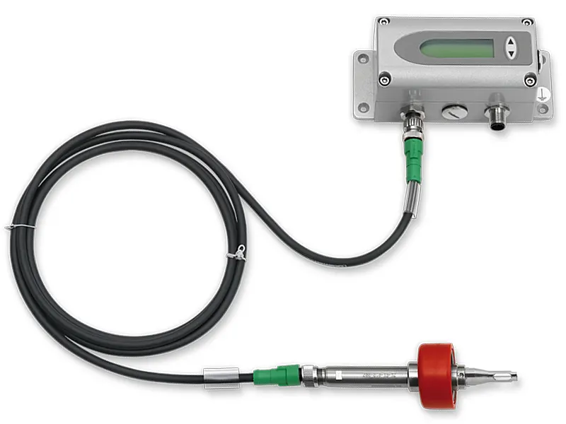 EE771 mass flow sensor with remote sensor probe