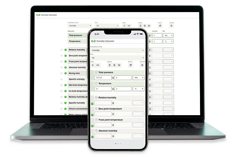 E+E Humidity Calculator