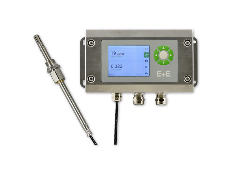 High-End Moisture in Oil Sensor with Multifunctional Display in Stainless Steel